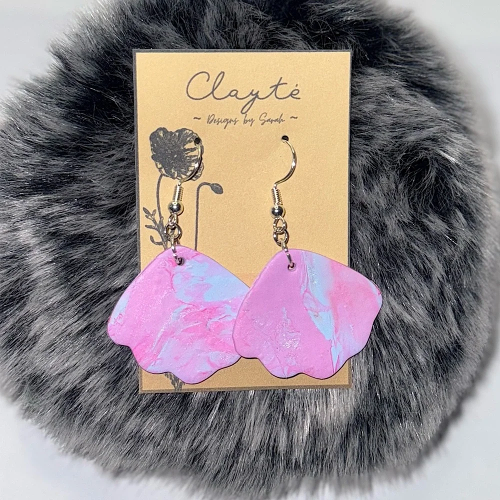 Polymer clay earrings 💕